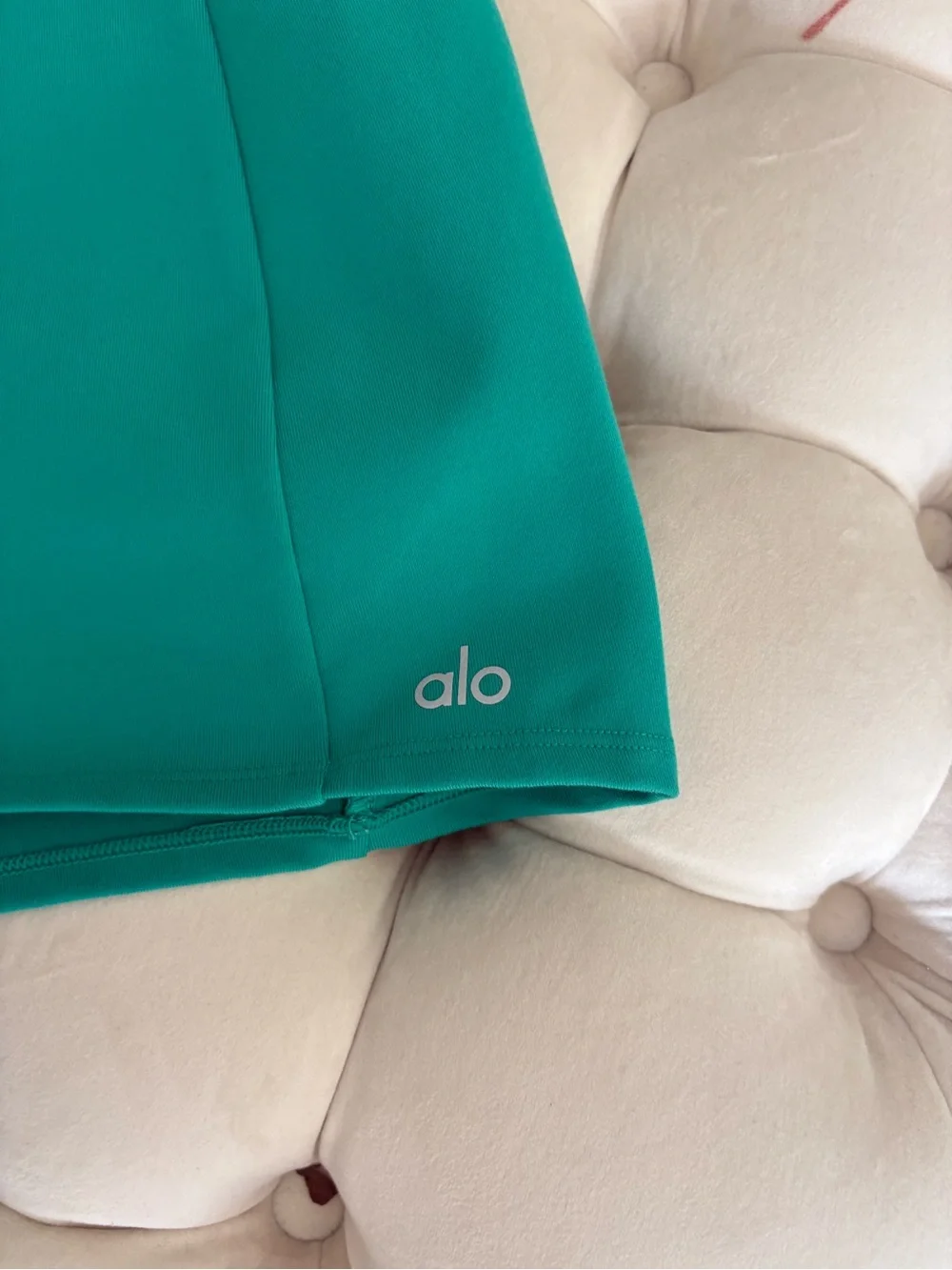 ALO Yoga Teal Athletic Mini Skort with Side Pocket
